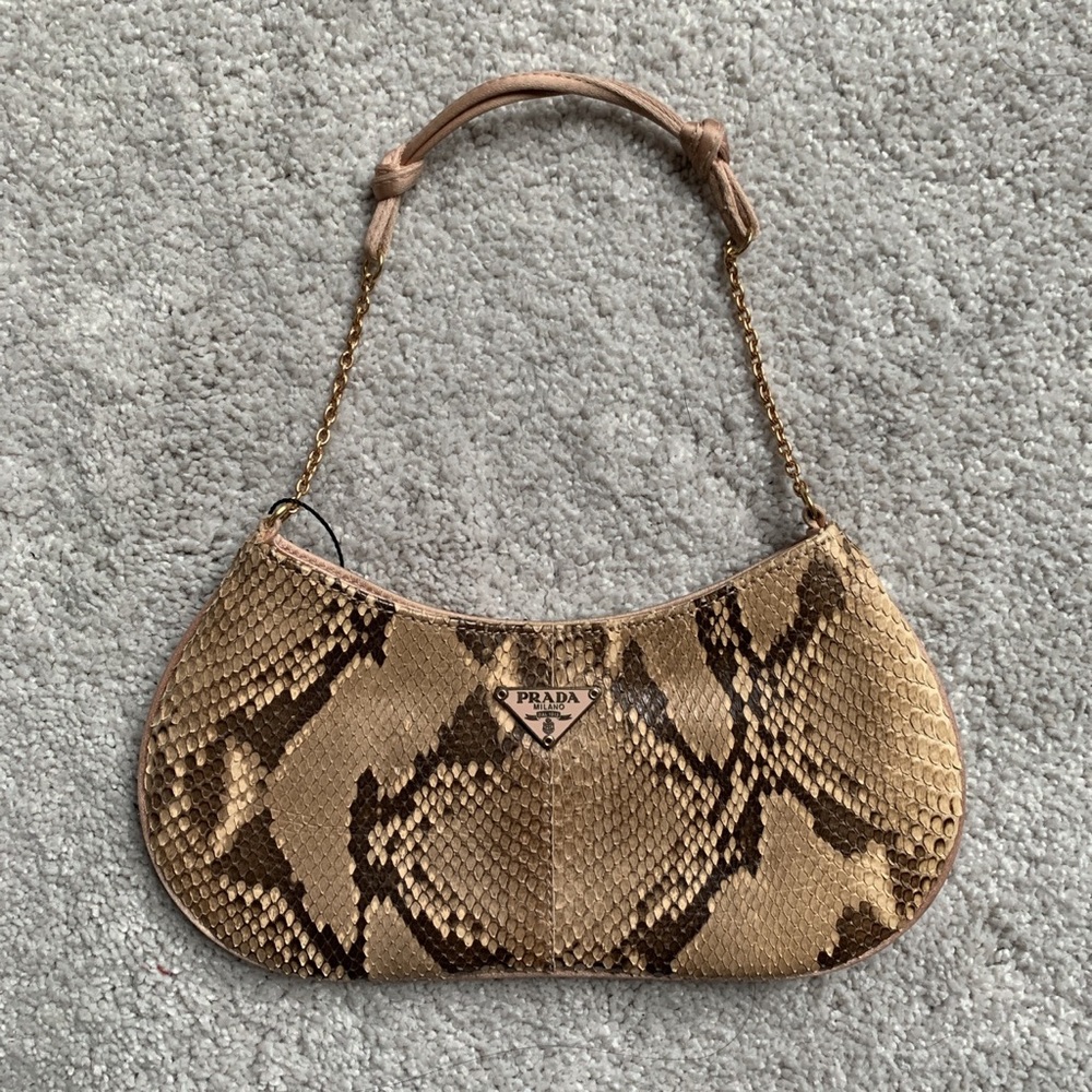 Prada Vintage Snakeskin Micro Mini Bag